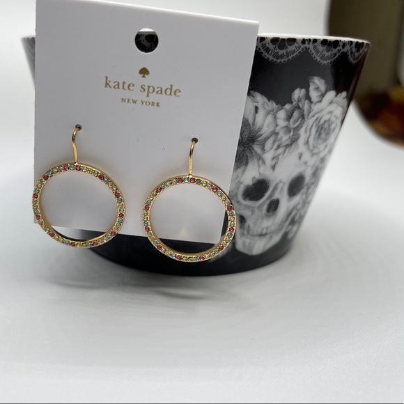 Kate Spade Crystal Hoop drop earrings